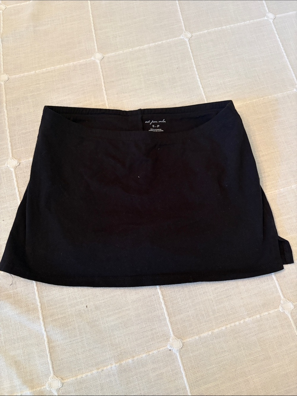 Black Women's Mini Skort - Classic Straight Design